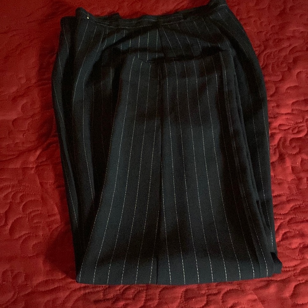 Dress slacks with small slit at the ankle